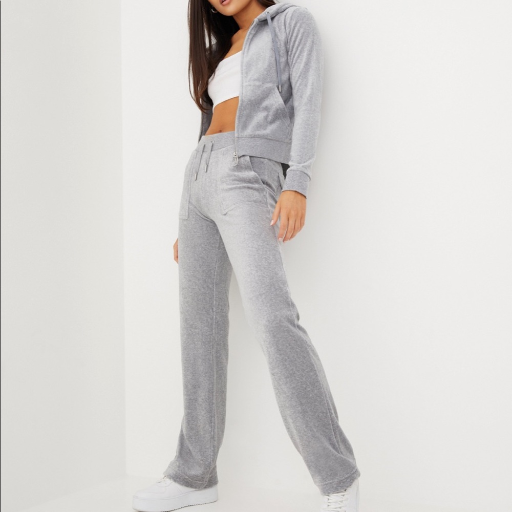 Juicy couture velour grey tracksuit